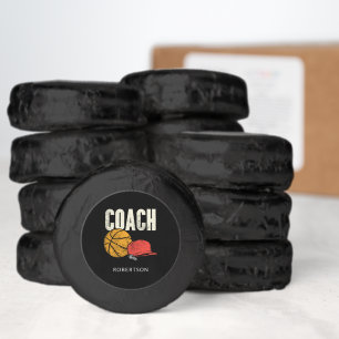 Modern Basketball Team Coach Personalized Dipped Oreo Cookie Favors