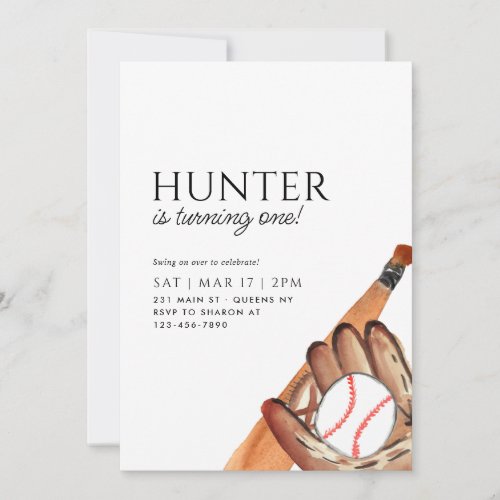 Modern Bat Glove Ball Sports Baseball Birthday