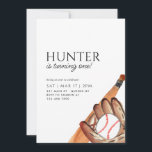 Modern Bat Glove Ball Sports Baseball Birthday Invitation<br><div class="desc">Modern Baseball Bat Glove Ball Sports Baseball Birthday Invitation</div>
