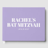 Modern Bat Mitzvah Lavender Purple Personalized