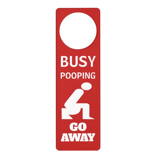 Modern Bathroom Door Hanger (Front)