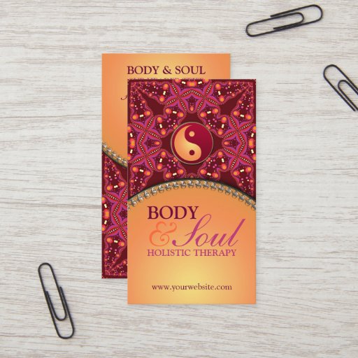 Customizable Modern Batik  New Age Holistic Business Card