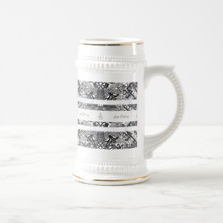 Modern BATIK Pattern Beer Stein