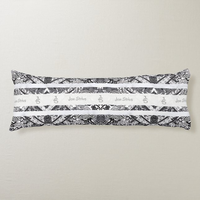 Modern BATIK Pattern Body Pillow (Front)