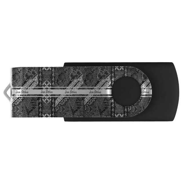 Modern BATIK Pattern Flash Drive (Back)