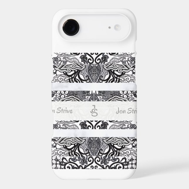 Modern BATIK Pattern iPhone Case (Back)