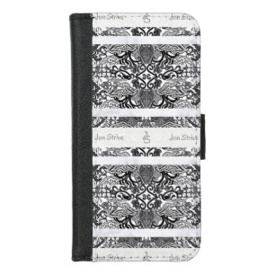 Modern BATIK Pattern iPhone 8/7 Wallet Case