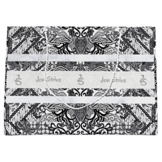 Modern BATIK Pattern Large Gift Bag