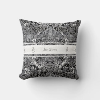 Modern BATIK Pattern Throw Pillow