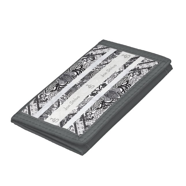 Modern BATIK Pattern Trifold Wallet (Bottom)