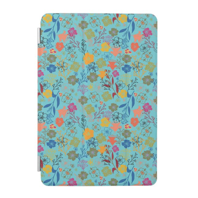 Modern Batik Rose Baltic Sea iPad Mini Cover (Front)