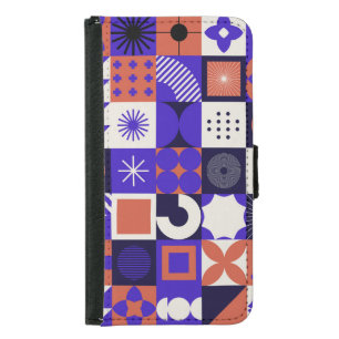 Modern Bauhaus: Bold Geometric Pattern. Samsung Galaxy S5 Wallet Case