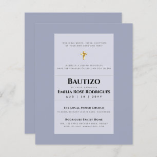Modern BAUTIZO Bautismo BAPTISM Christening INVITE