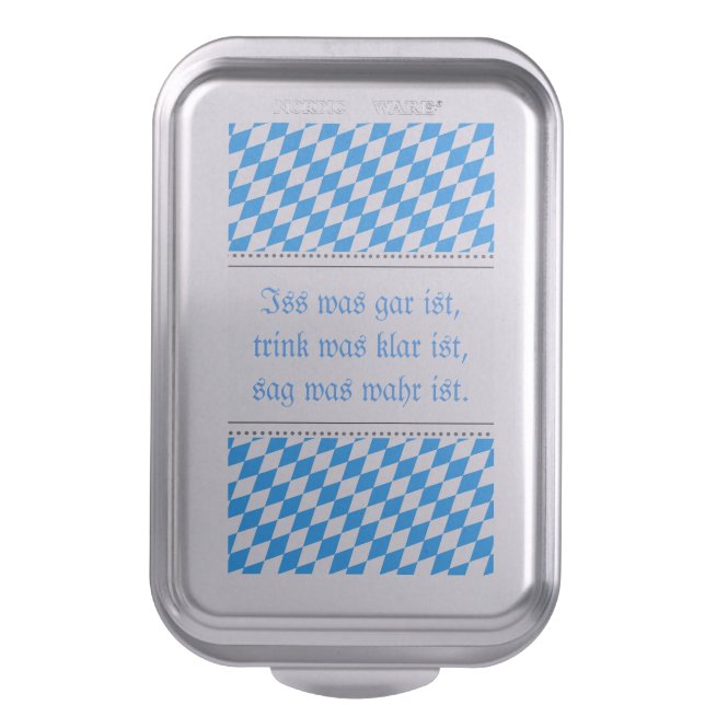 Modern Bavaria Graphics Cake Pan (Front Vertical)