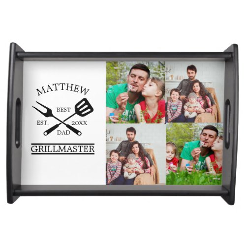 Modern BBQ Grill Master Fathers Day Gifts Serving Tray
