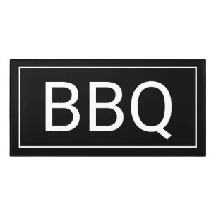 Modern BBQ Vacation Rental Sign