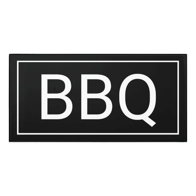 Modern BBQ Vacation Rental Sign (Classic Front)