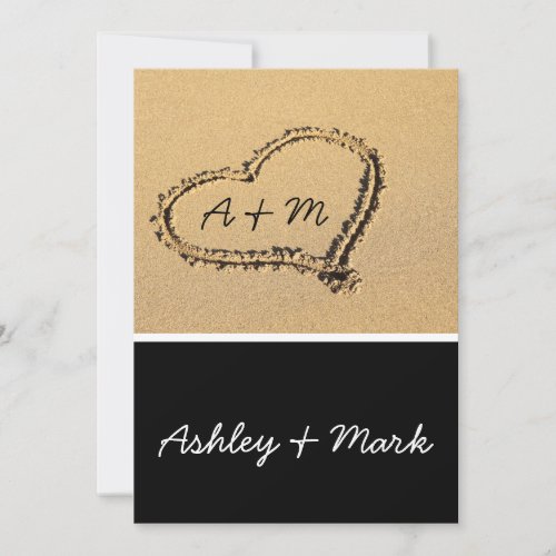 Modern Beach Destination Wedding Invitations
