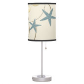 Modern Beach House Decor Starfish Sand Dollar Table Lamp (Left)
