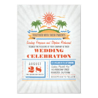 Modern Beach Wedding Invitations