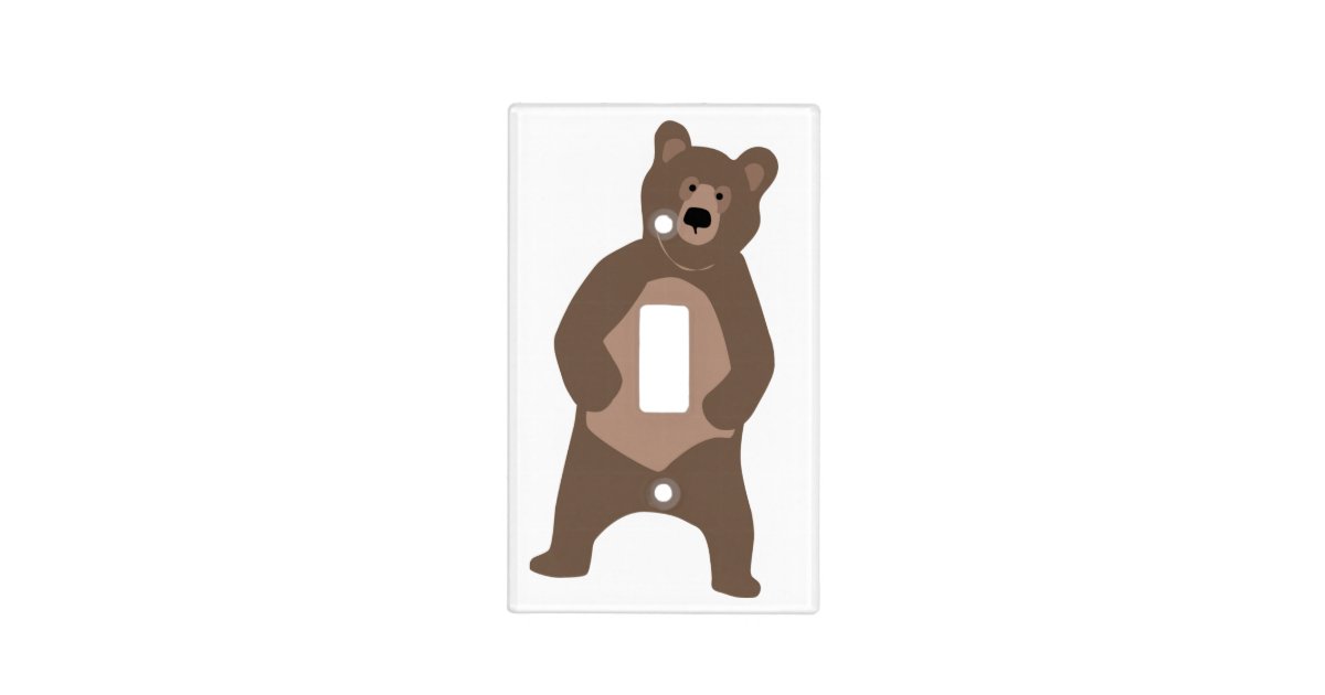 Modern Bear Light Switch Cover | Zazzle