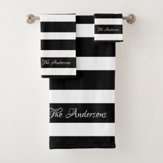 Modern Beautiful Black White Stripes