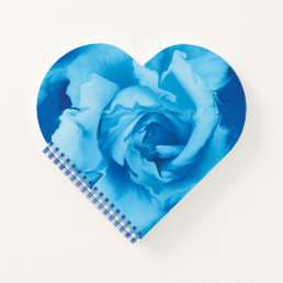 Modern Beautiful Blue Rose Design Notebook