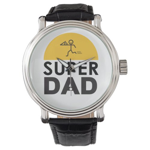 Modern Beautiful Design SUPER DAD Watch