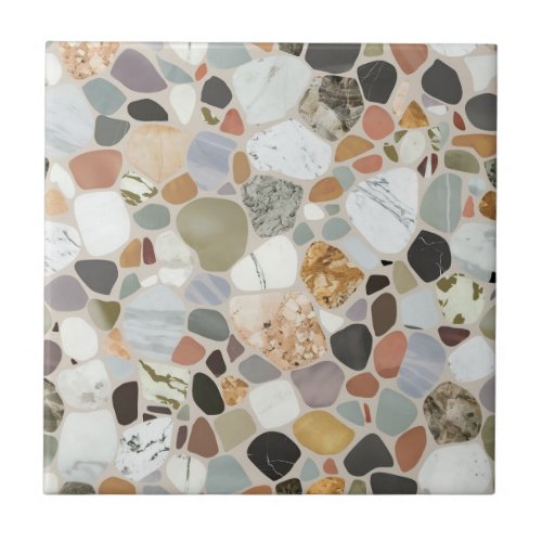 Modern beautiful natural rock terrazzo Pattern Ceramic Tile