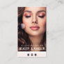 modern beauty and makeup salon business card