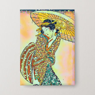 Modern Beauty in a Snow Storm, version chroma Button