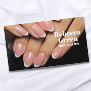 Modern beauty makeup manicure nails nail salon business card
