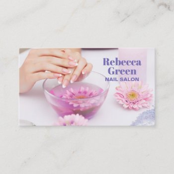 Modern Beauty Manicure Nails Nail Salon Manicurist Business Card by businesscardsdepot at Zazzle