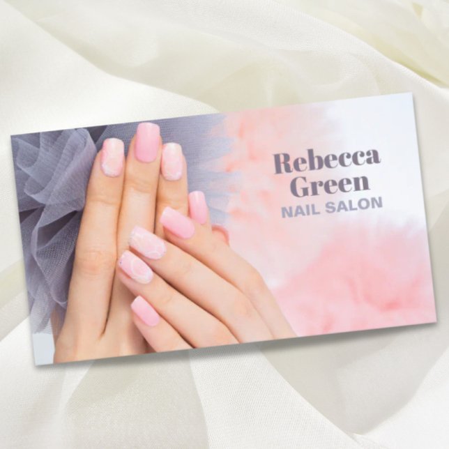 Modern Beauty Manicurist Nail Artist Nail Salon Business Card (Modern Beauty Manicurist Nail Artist Nail Salon Business Card)