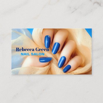 Modern Beauty Manicurist Nail Artist Nail Salon Business Card by businesscardsdepot at Zazzle