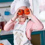 Modern Beauty Pastel Pink Bunny With Name Kids' Apron<br><div class="desc">Modern Beauty Pastel Pink Bunny With Name</div>