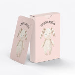 Modern Beauty Pastel Pink Bunny With Name Poker Cards<br><div class="desc">Modern Beauty Pastel Pink Bunny With Name</div>