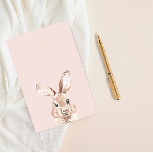 Modern Beauty Pastel Pink Watercolor Bunny Lovely Post_it Notes