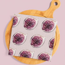 Modern Beauty Pastel Purple Figs Pattern Cloth Napkin