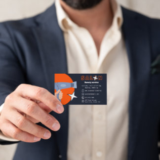 Modern Beauty Services Hair Stylists Salon Business Card