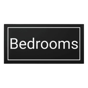 Modern Bedrooms Vacation Rental Sign