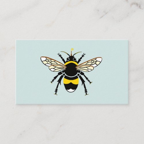 Modern BEE _ Beekeeper _Honeybee_ Wildlife_ Aqua Business Card