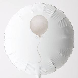 Modern Beige Balloon Boho Baby Shower