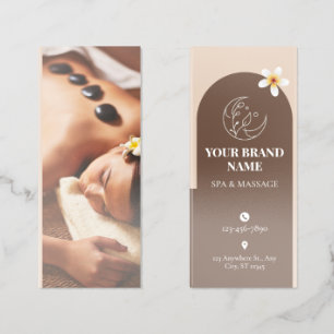Modern Beige & Brown Aesthetic Spa Treatment  Brochure