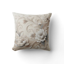 Modern Beige Flowers 3
