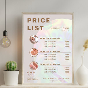 Modern Beige Holographic Arch Service Price List