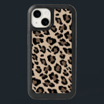 Modern Beige Leopard Cheetah Animal Print Pattern OtterBox iPhone 14 Case<br><div class="desc">This modern animal print patterned phone case features a warm beige background with bold graphic brown and black leopard / cheetah pattern.</div>