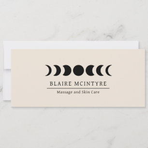Modern Beige Moon Phases Elegant Gift Certificate