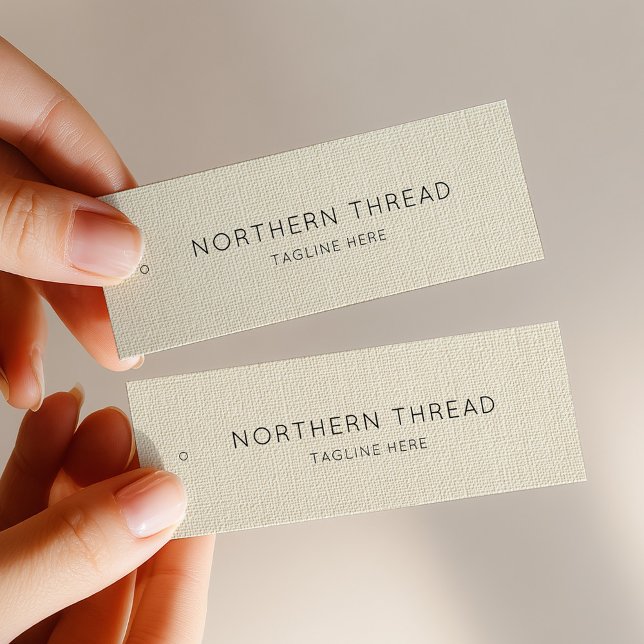 Modern Beige Textured Clothing Tag (Creator Uploaded)