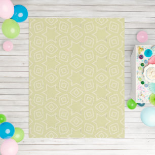 modern Beige & White Abstract Geometric Pattern Rug